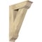 Ekena Millwork Traditional Traditional Rough Sawn Bracket w/ Offset Brace, Douglas Fir, 8"W x 26"D x 38"H BKT0806X26X38TRA01RDF - alternate 1